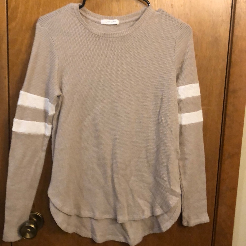 Taupe sweater by Cherish